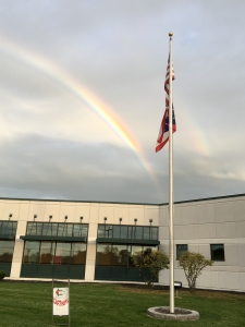 Rainbow over Butler County Board of Elections